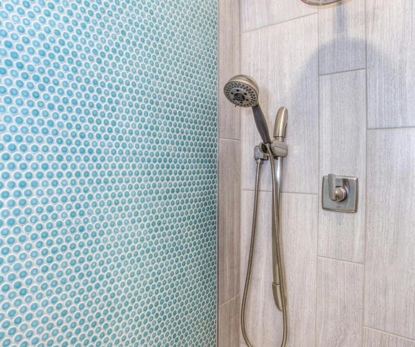 Shower plumbing fixture installation with handheld sprayer in Sonoma County