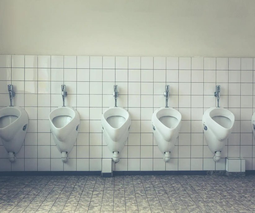 Commercial plumbing installation in a public restroom in Sonoma County